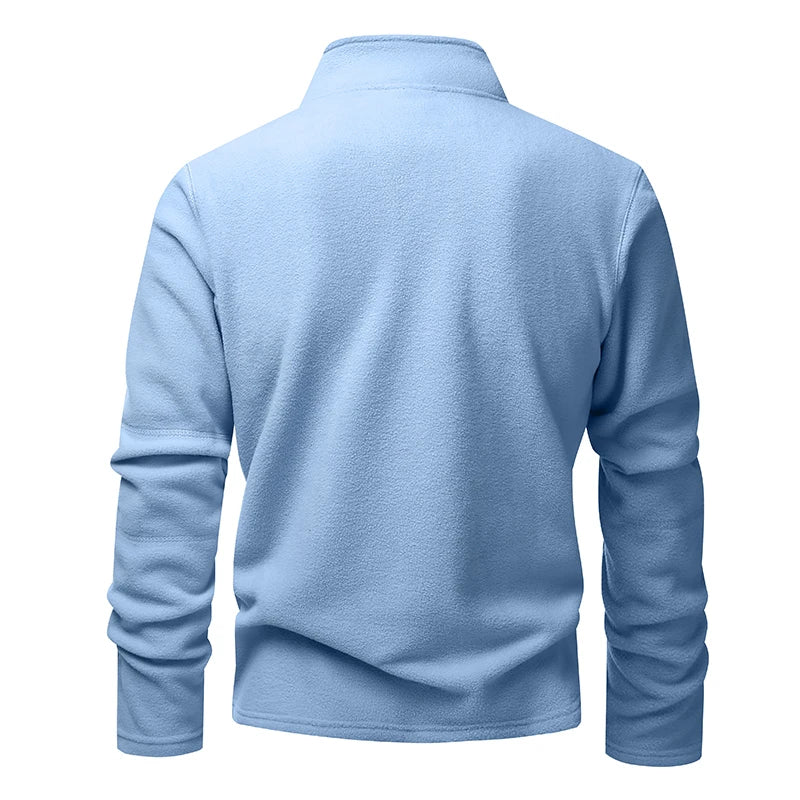 Men’s fleece half-zip pullover sweatshirt at Casual Flow Shop