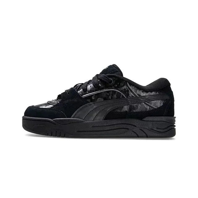 PUMA 180 Retro Leather Anti-Slip Board Shoes in stylish tan leather for skateboarding and casual use.