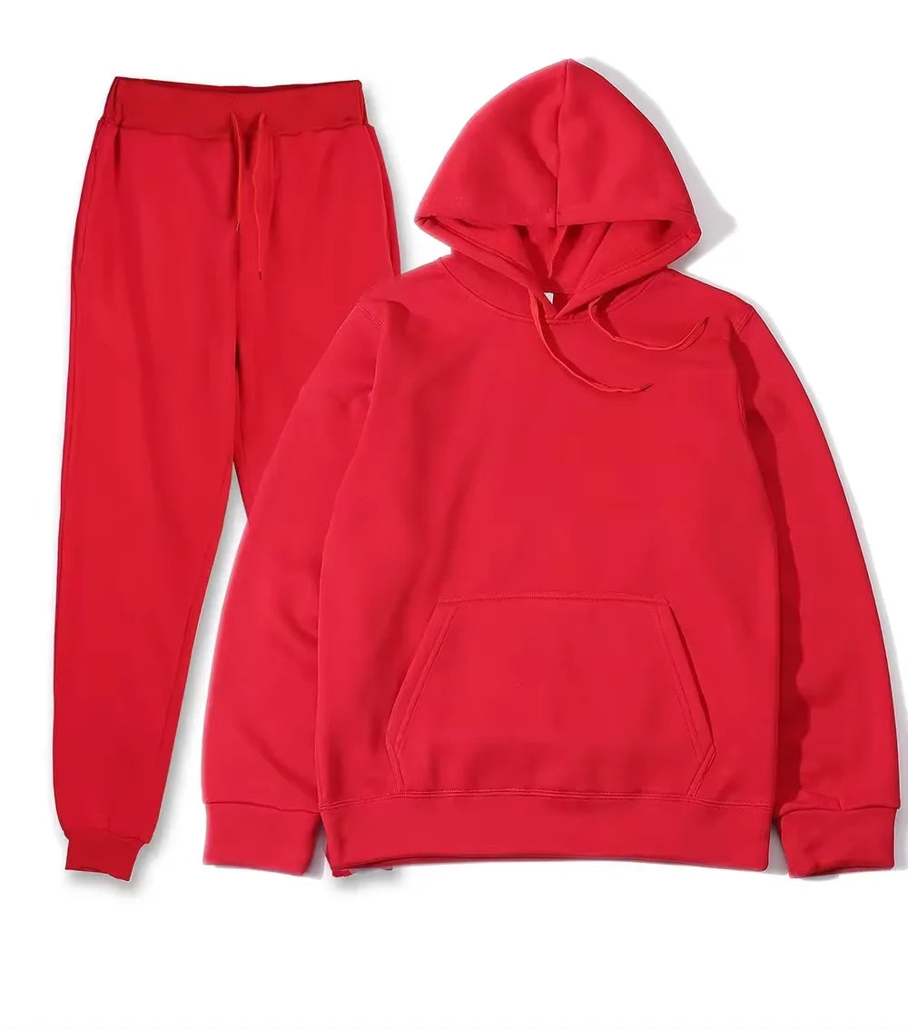 Women’s oversized hoodie and matching sweatpants two-piece set At Casual Flow Shop