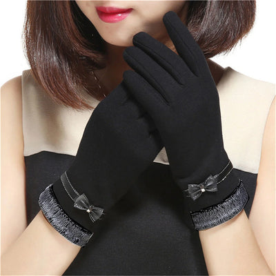 Women Winter Gloves Touch Screen Warm Gloves Outdoor Driving Gloves Mittens