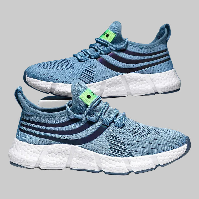 men's lightweight walking sneakers blue