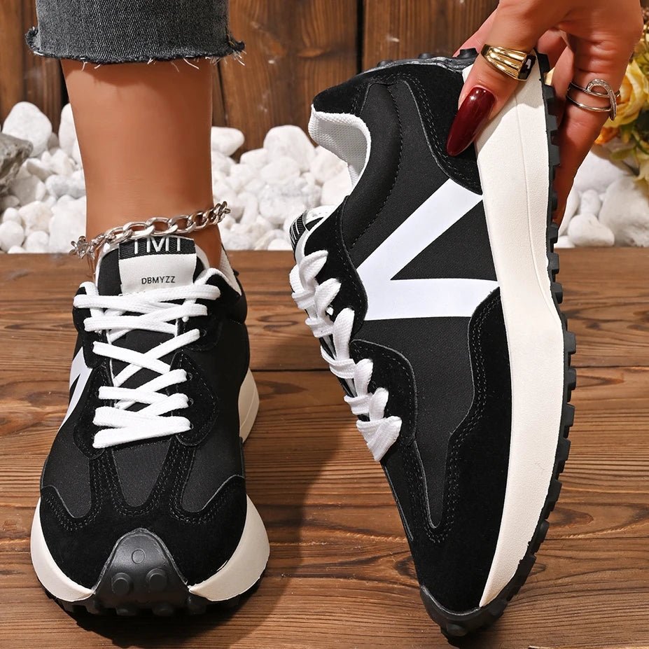 Women's Top Comfort Shoes - Breathable, Cushioned, Soft Lace-Up Design - CasualFlowshop