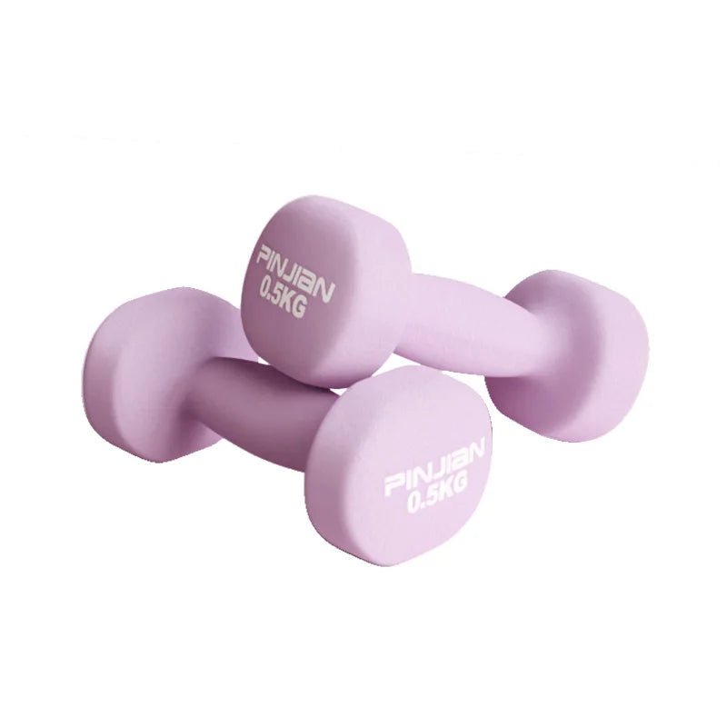 2Pcs Neoprene Coated Hex Dumbbells - Casualflowshop