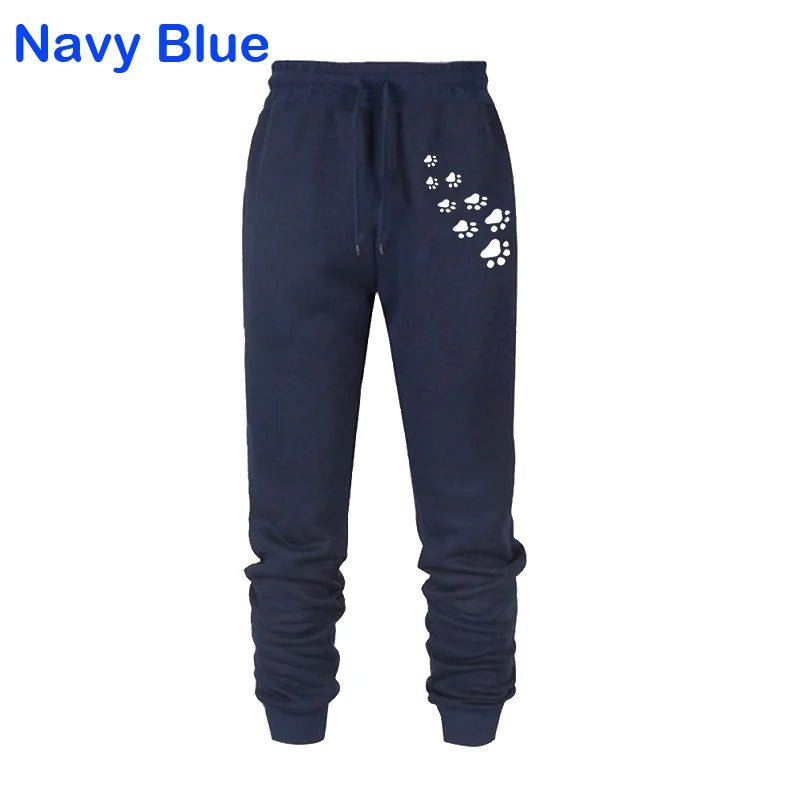 Image of Women's Cat Paw Print Jogger Sweatpants  - Casualflowshop