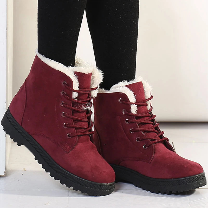 Chic Women's Snow Boots – Stylish and Warm Winter Footwear - CasualFlowshop