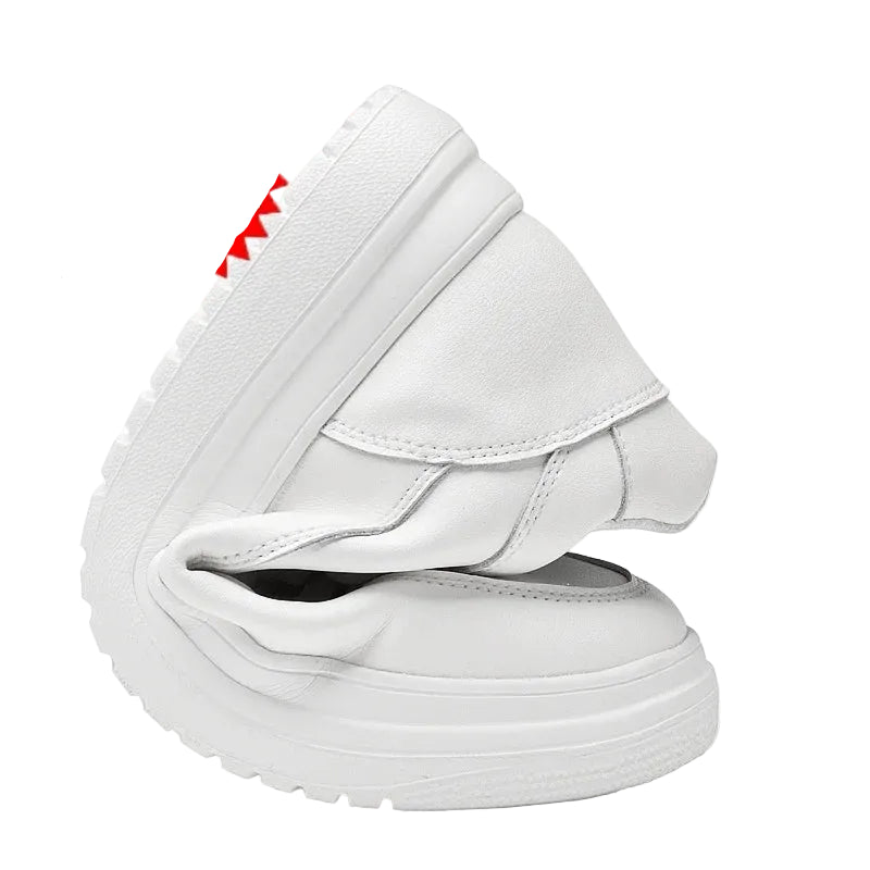 Men's Elevator Sneakers in White Color - Casual Flow Shop