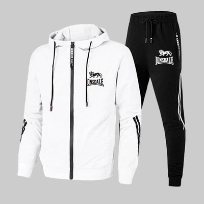 Men's Harajuku Tracksuit – Zipper Hoodie Printed Set