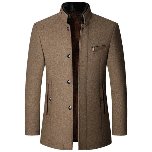 Men's Premium Woollen Trench Coats - at Casualflowshop