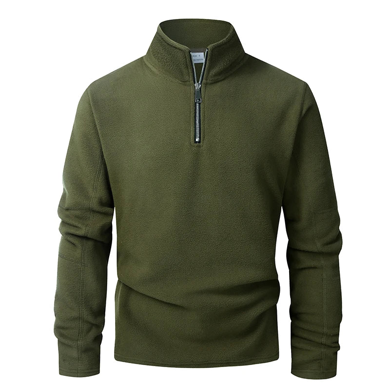 Men’s fleece half-zip pullover sweatshirt at Casual Flow Shop
