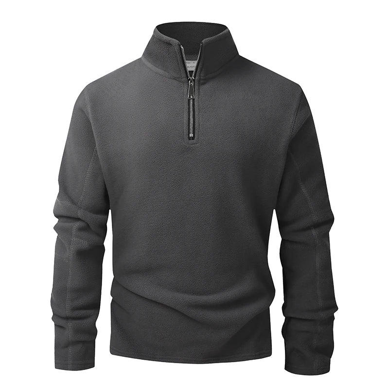 Men’s fleece half-zip pullover sweatshirt at Casual Flow Shop