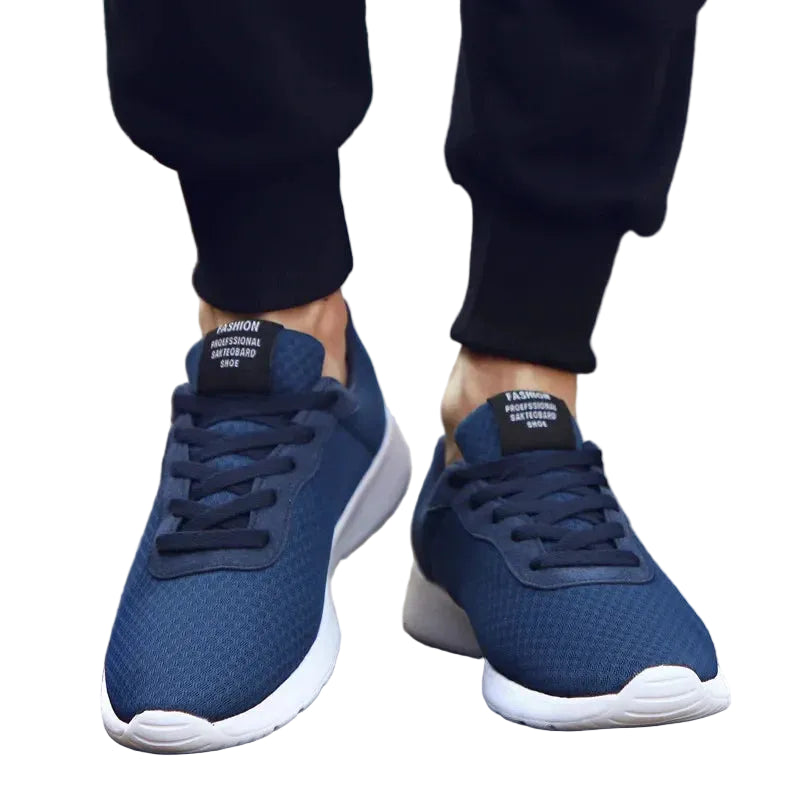 Blue Men's Malcom Sneaker with lightweight cushioning and breathable upper.