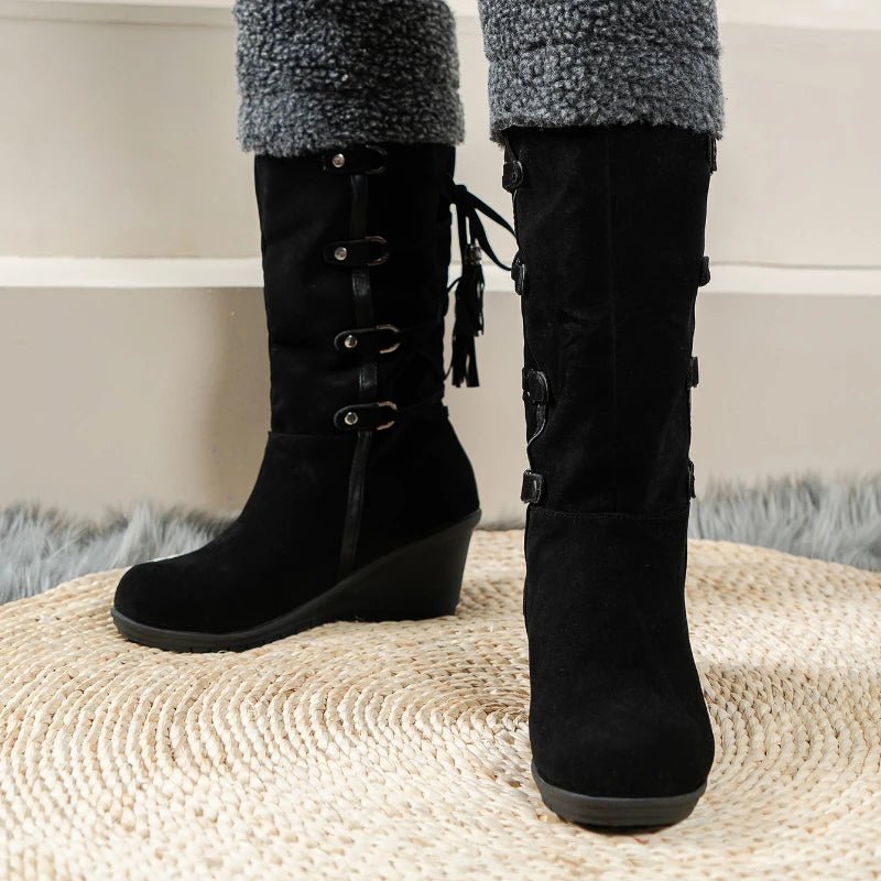 Image of Women's Faux Winter Snow Boots - casualflowshop