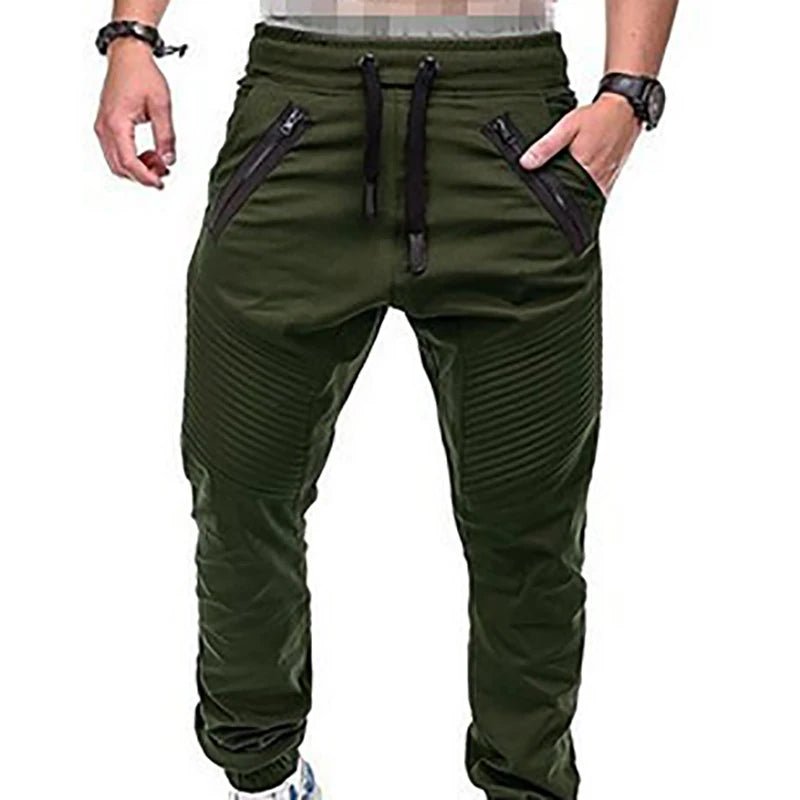 Men’s Moto Cargo Jogger Pants – Urban Biker Style - CasualFlowshop