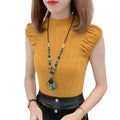 Women's Ribbed High-Neck Tank Top  - At Casualflowshop