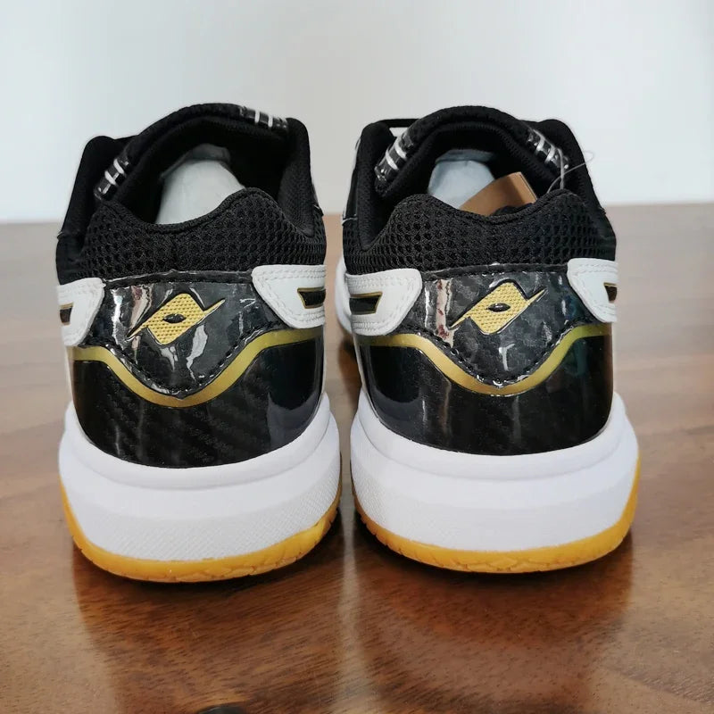 Lightweight athletic sneakers cushioned sole back view unisex running shoes