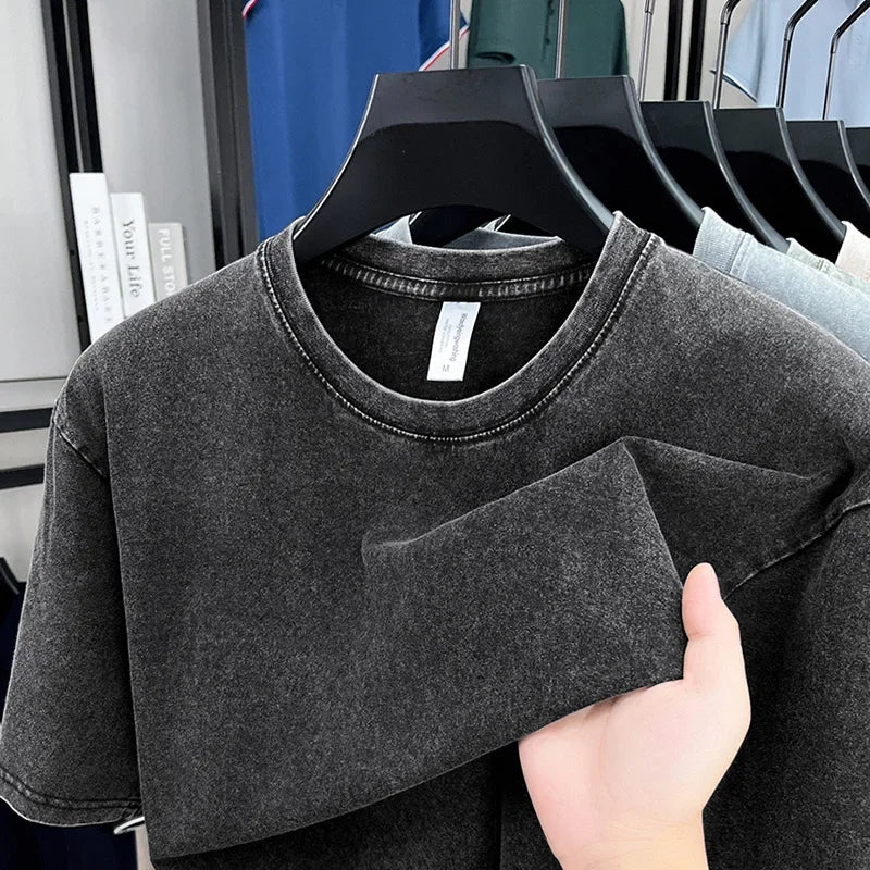 Retro Heavyweight Oversized T-Shirt  - At Casualflowshop