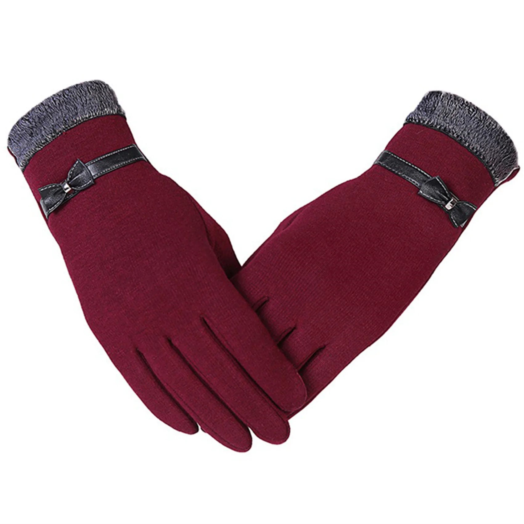 Touch Screen Warm Gloves size details: 22.5cm length, 17.2cm palm circumference, 8cm middle finger length.