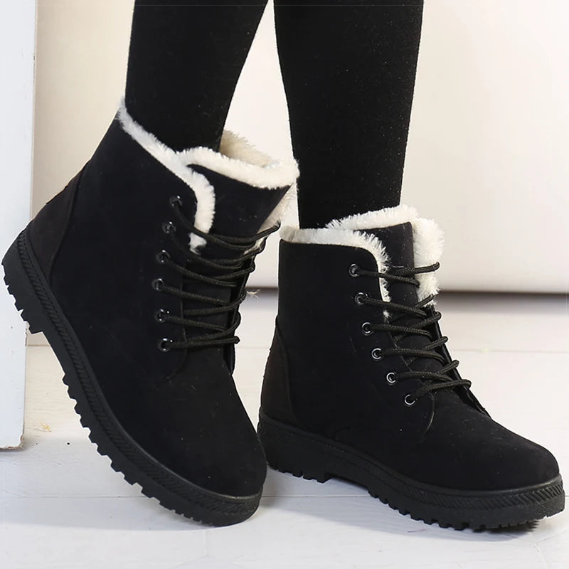 Chic Women's Snow Boots – Stylish and Warm Winter Footwear - CasualFlowshop