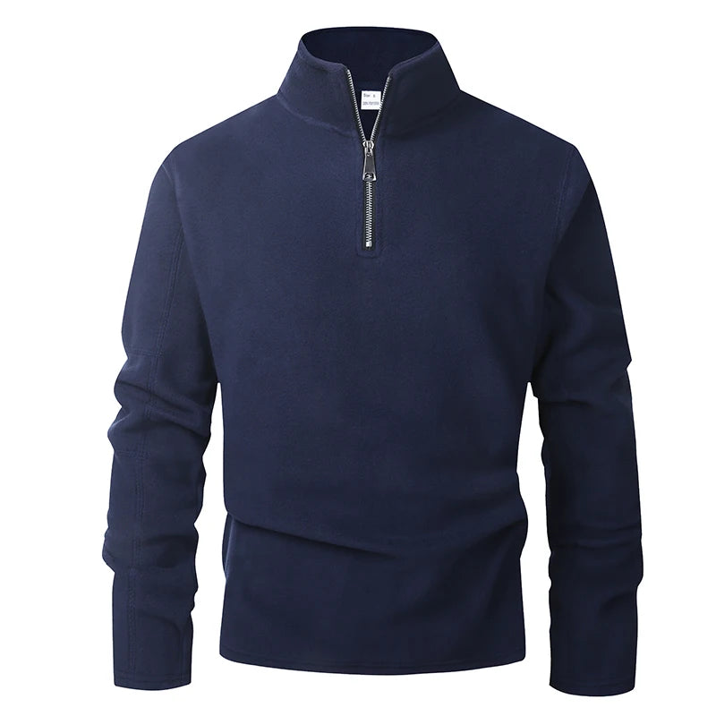 Men’s fleece half-zip pullover sweatshirt at Casual Flow Shop
