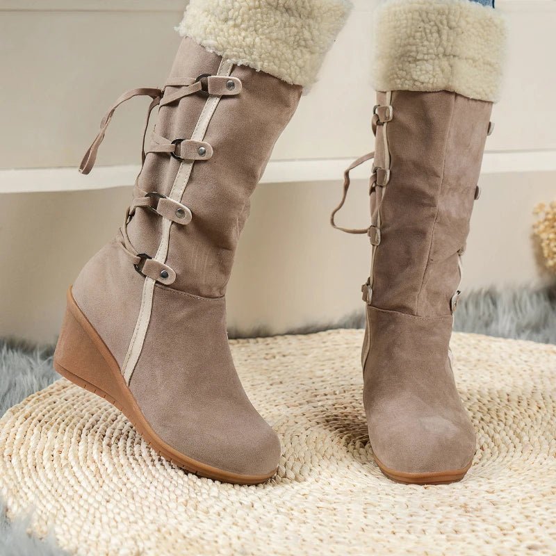 Image of Women's Faux Winter Snow Boots - casualflowshop