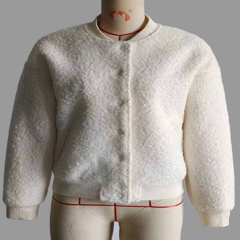 Women’s Button Jacket – Elegant Warm Coat for Autumn & Winter - CasualFlowshop