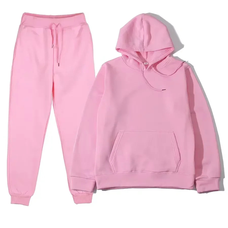 Women’s oversized hoodie and matching sweatpants two-piece set At Casual Flow Shop