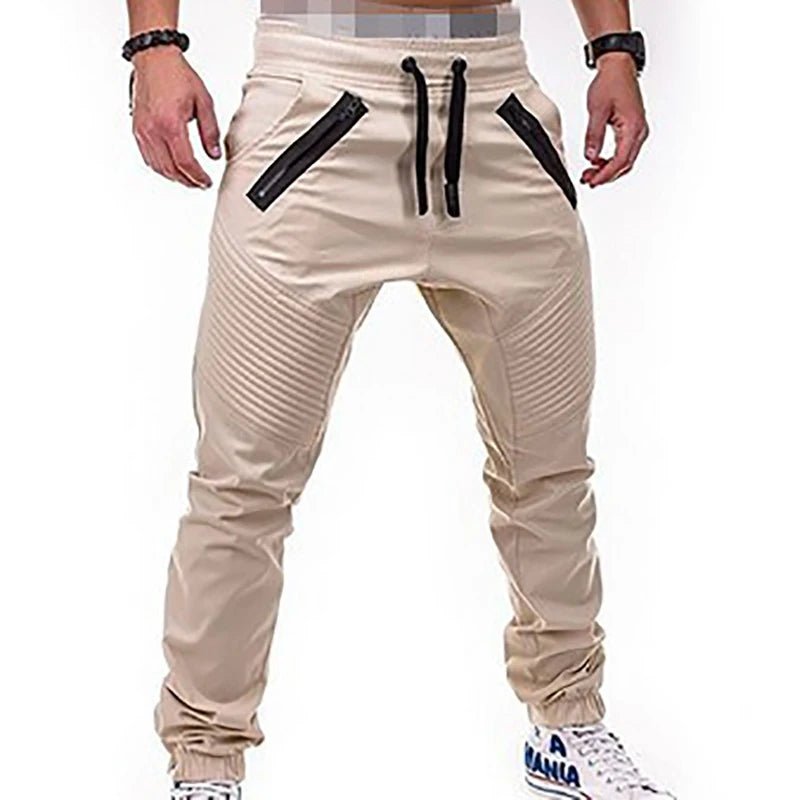 Men’s Moto Cargo Jogger Pants – Urban Biker Style - CasualFlowshop