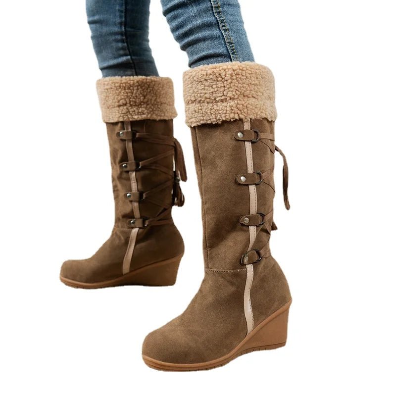 Image of Women's Faux Winter Snow Boots - casualflowshop