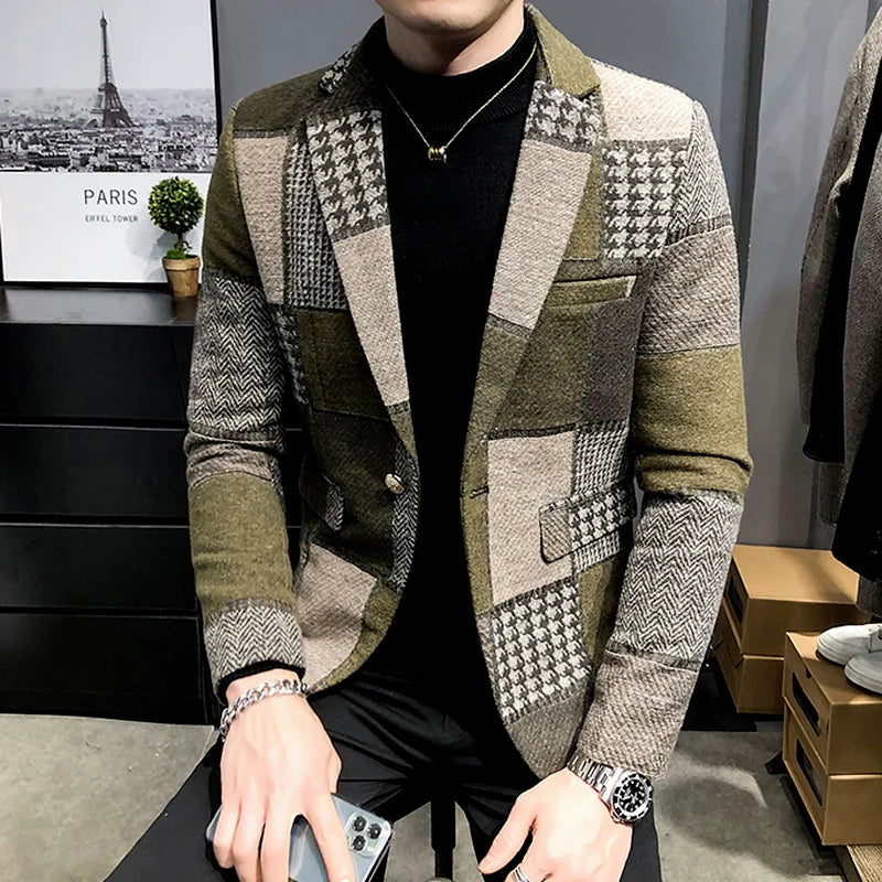 Premium Men's Stitched Jacket – Style & Comfort Combined - CasualFlowshop