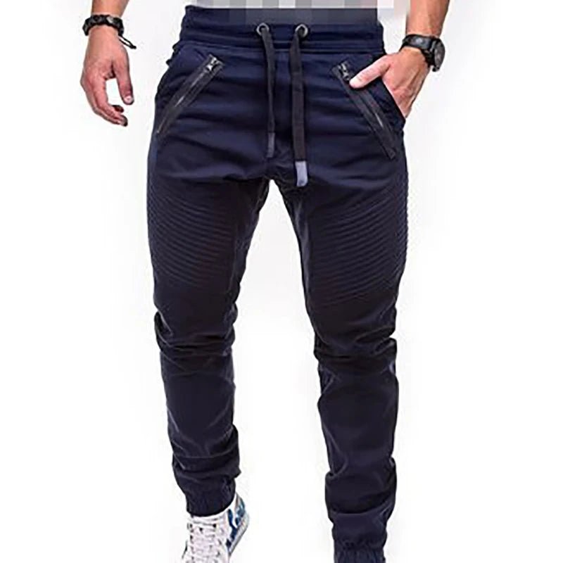 Men’s Moto Cargo Jogger Pants – Urban Biker Style - CasualFlowshop