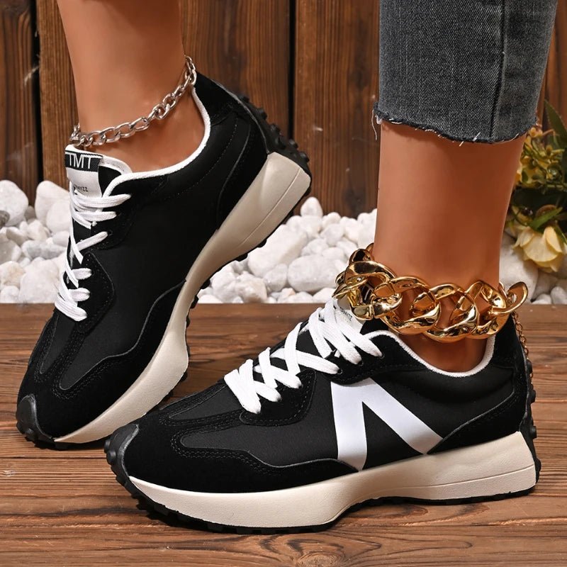 Women's Top Comfort Shoes - Breathable, Cushioned, Soft Lace-Up Design - CasualFlowshop