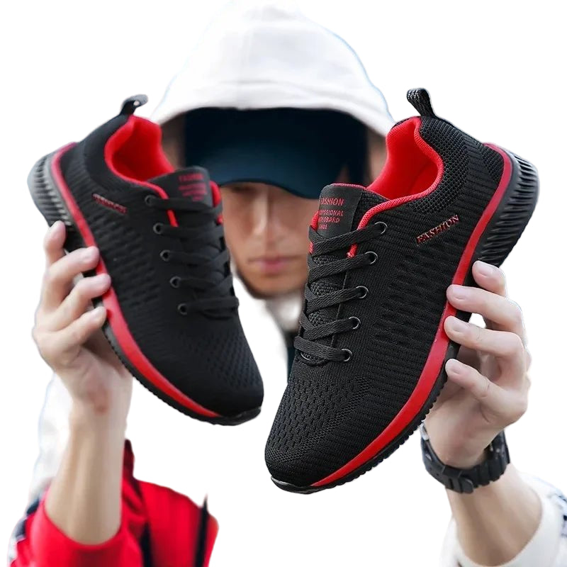 Flexible Jogging Shoes for Men – Breathable Mesh Sneakers with Cushioned Sole - CasualFlowshop