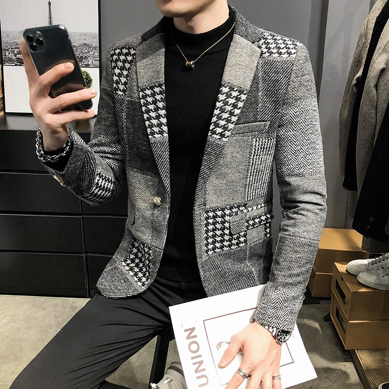 Premium Men's Stitched Jacket – Style & Comfort Combined - CasualFlowshop