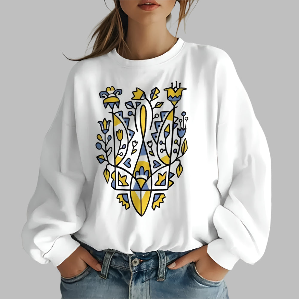 Ukrainian Folk Print Oversized Hoodie – Warm and Stylish Sweatshirt for Men and Women - CasualFlowshop