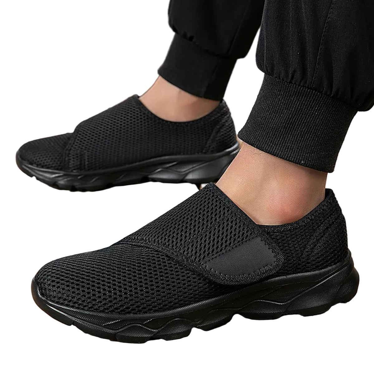 Women's Wide Fit Orthopedic Slip Black shoes