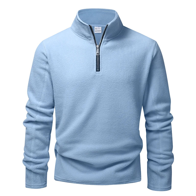 Men’s fleece half-zip pullover sweatshirt at Casual Flow Shop