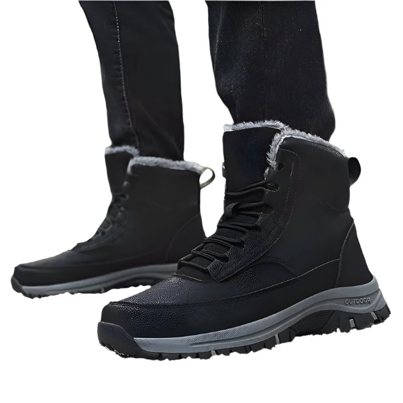 Outdoor Snow Men Boots – Waterproof, Insulated, and Slip-Resistant Winter Footwear for Cold Weather Adventures.