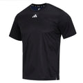 Men's black training t-shirt - front view"