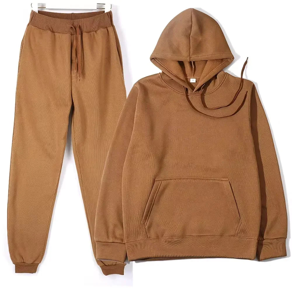Women’s oversized hoodie and matching sweatpants two-piece set At Casual Flow Shop