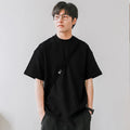 Heavyweight Cotton Tee for Men – Solid Color 350gsm T-Shirt - CasualFlowshop