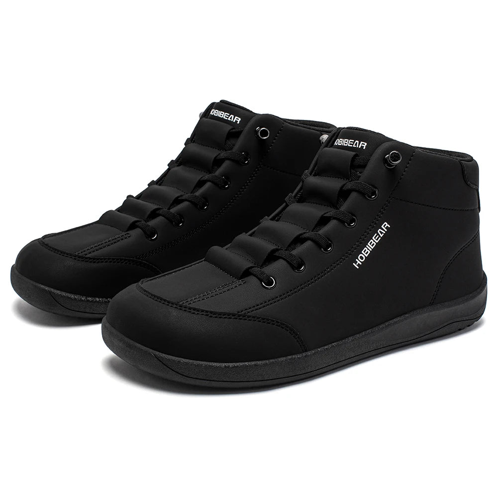 wide toe barefoot shoes black non-slip rubber outsole