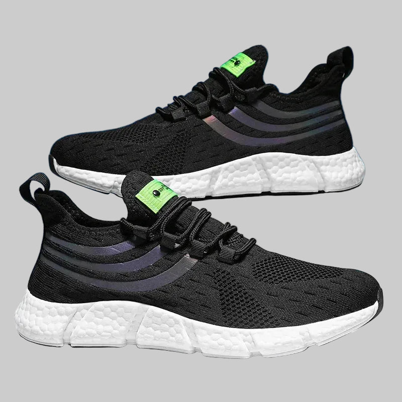 men's lightweight walking sneakers black 
