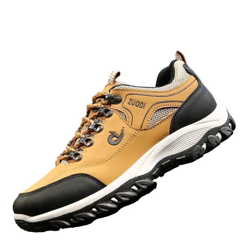 Men's Colorful Breathable Sneakers Brown  with black  At casualflowshop