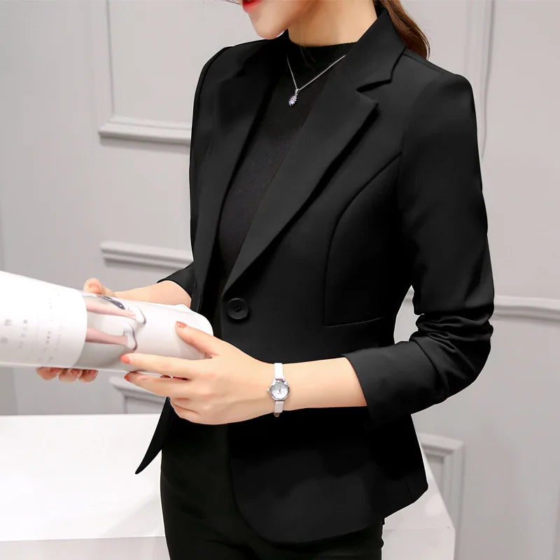 Chic Women's Blazer Pocket Jacket - A Must-Have Staple - CasualFlowshop