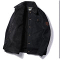 Men’s Thick Lamb Wool Military Jacket - CasualFlowshop