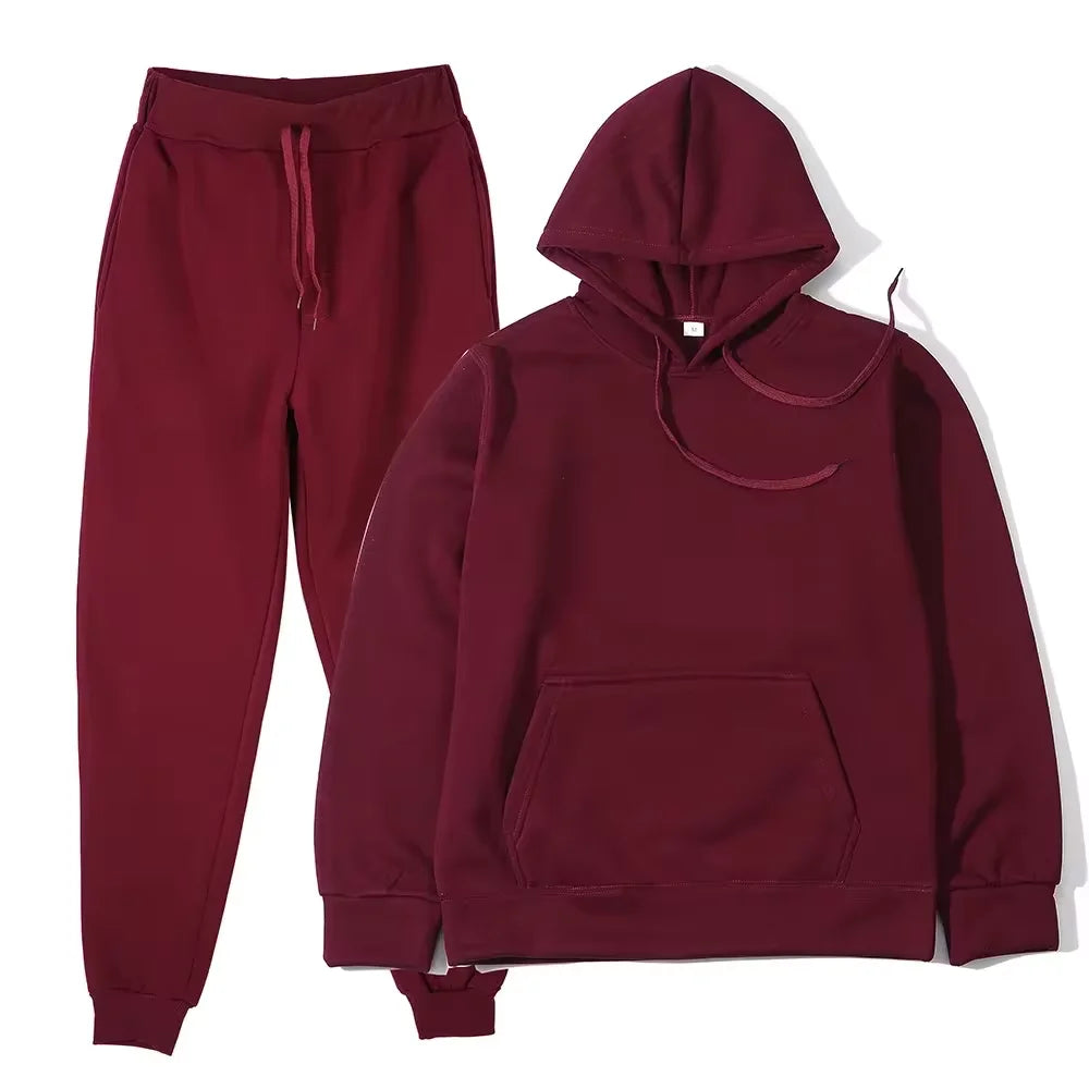 Women’s oversized hoodie and matching sweatpants two-piece set At Casual Flow Shop