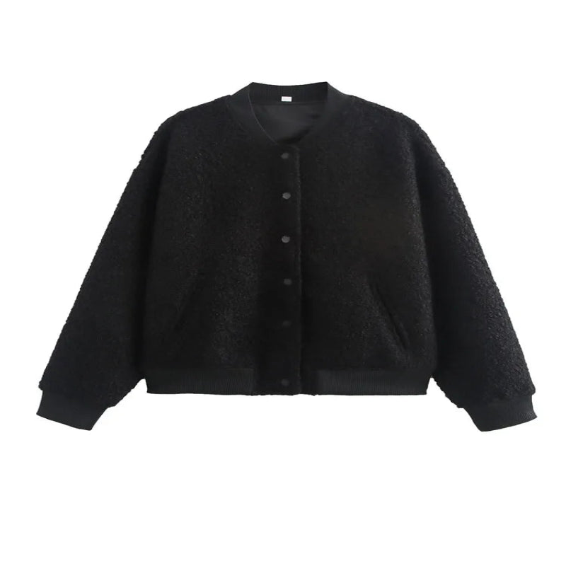 Women’s Button Jacket – Elegant Warm Coat for Autumn & Winter - CasualFlowshop