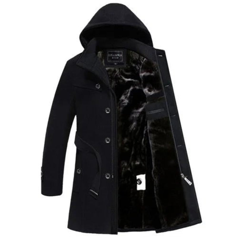 Men’s premium wool overcoat – elegant winter coat with tailored fit and classic style