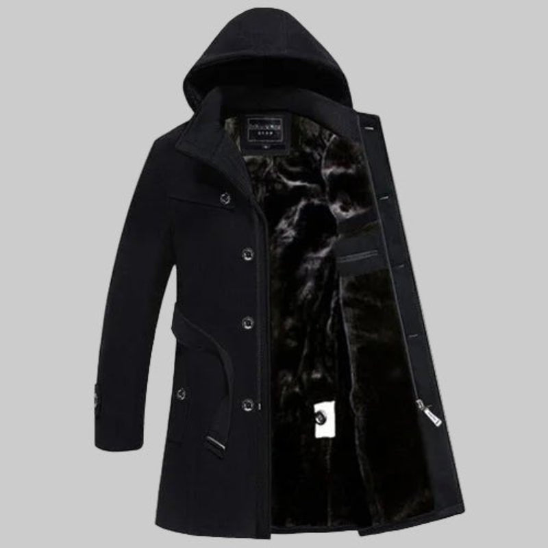 Men’s premium wool overcoat – elegant winter coat with tailored fit and classic style