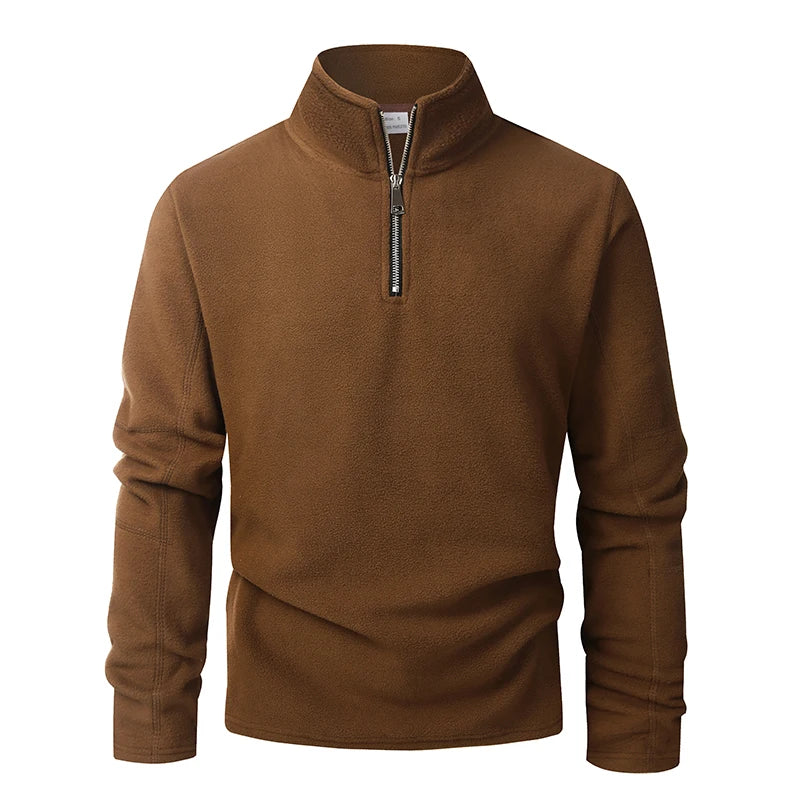Men’s fleece half-zip pullover sweatshirt at Casual Flow Shop